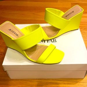 Just fab neon wedge